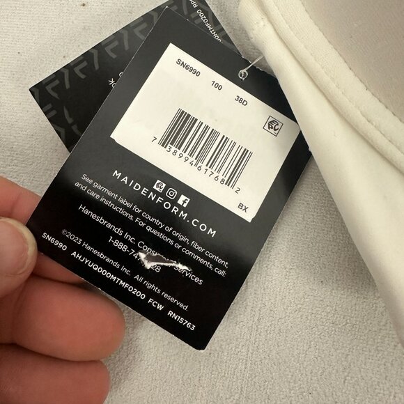 Maidenform Stay Put Power Strapless Lift Bra Size 38D White Smartzone Adjustable - Picture 5 of 8